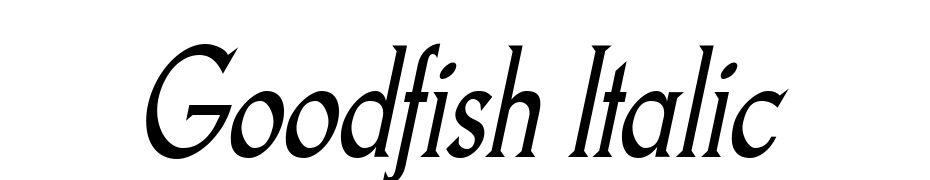 Goodfish Italic Yazı tipi ücretsiz indir